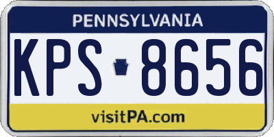 PA license plate KPS8656