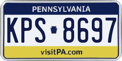 PA license plate KPS8697