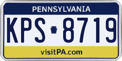 PA license plate KPS8719