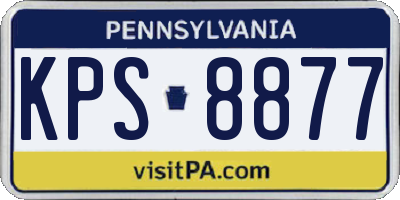PA license plate KPS8877