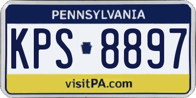 PA license plate KPS8897
