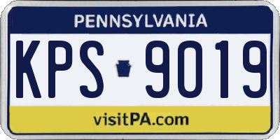 PA license plate KPS9019