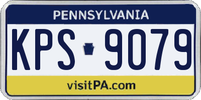 PA license plate KPS9079