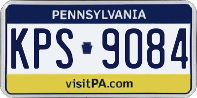 PA license plate KPS9084