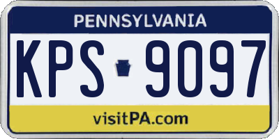 PA license plate KPS9097