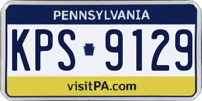 PA license plate KPS9129