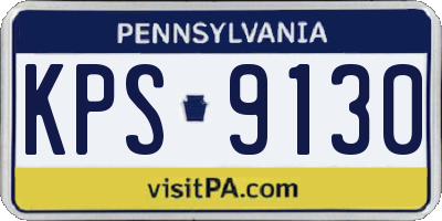 PA license plate KPS9130