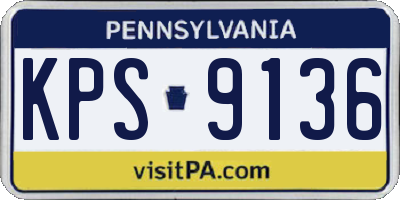 PA license plate KPS9136