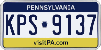PA license plate KPS9137