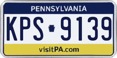 PA license plate KPS9139