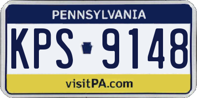 PA license plate KPS9148