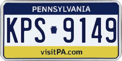PA license plate KPS9149