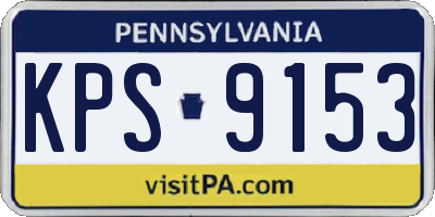 PA license plate KPS9153