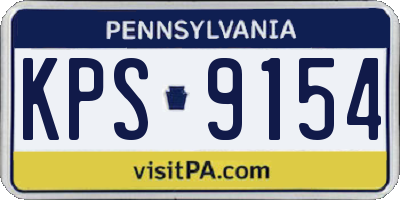 PA license plate KPS9154