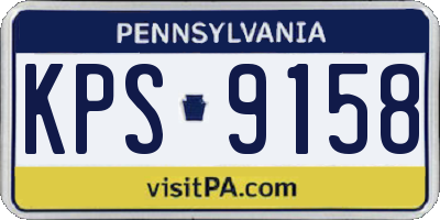 PA license plate KPS9158