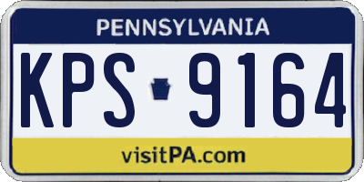 PA license plate KPS9164