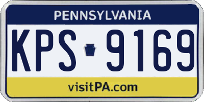PA license plate KPS9169