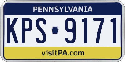 PA license plate KPS9171
