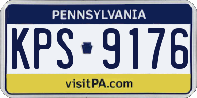 PA license plate KPS9176