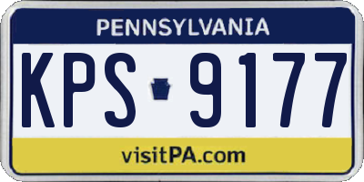 PA license plate KPS9177