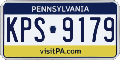 PA license plate KPS9179