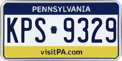 PA license plate KPS9329