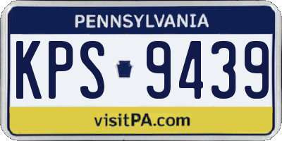 PA license plate KPS9439