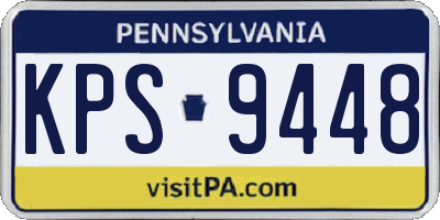 PA license plate KPS9448