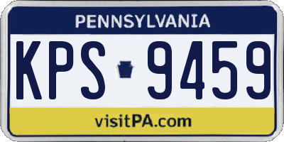 PA license plate KPS9459