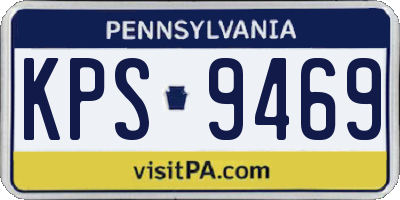 PA license plate KPS9469