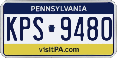 PA license plate KPS9480
