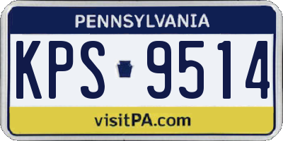 PA license plate KPS9514