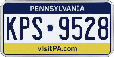 PA license plate KPS9528