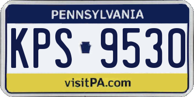 PA license plate KPS9530