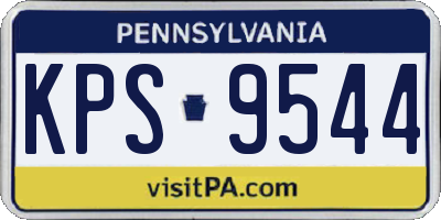 PA license plate KPS9544