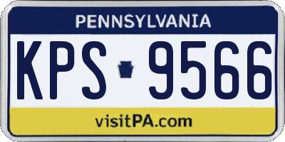 PA license plate KPS9566