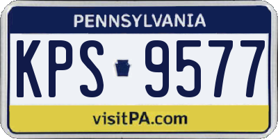 PA license plate KPS9577