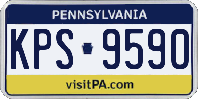 PA license plate KPS9590
