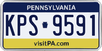 PA license plate KPS9591