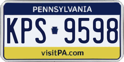 PA license plate KPS9598