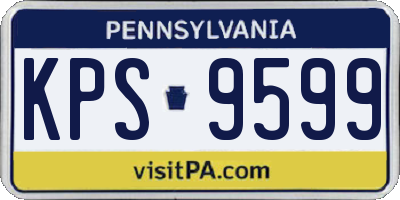 PA license plate KPS9599