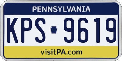 PA license plate KPS9619