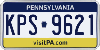 PA license plate KPS9621