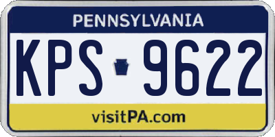PA license plate KPS9622