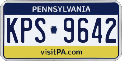 PA license plate KPS9642
