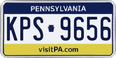 PA license plate KPS9656