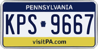 PA license plate KPS9667