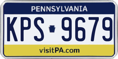 PA license plate KPS9679