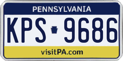 PA license plate KPS9686