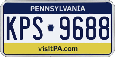 PA license plate KPS9688